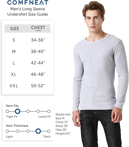 Men's Pack OF 2 Thermal Long Sleeves Shirt Perfect Winter Wear