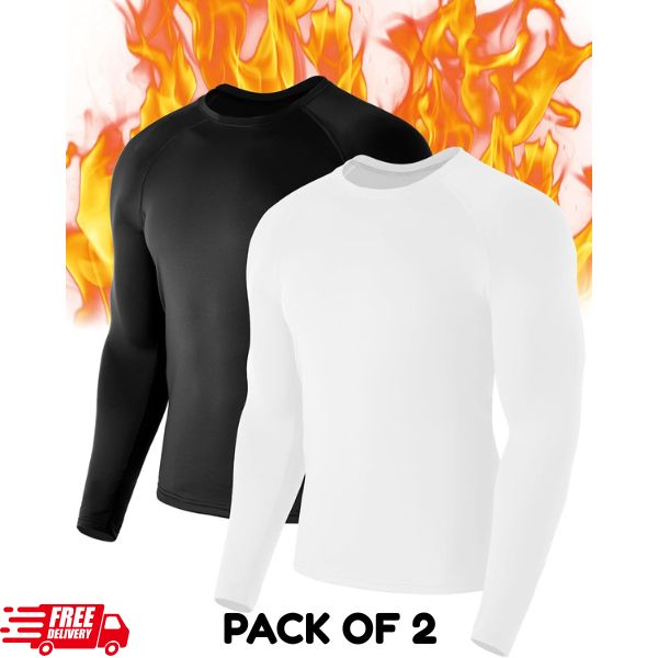 Men's Pack OF 2 Thermal Long Sleeves Shirt Perfect Winter Wear